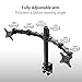 FLEXIMOUNTS Dual Monitor arm fit for 10