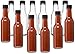 Hot Sauce Woozy Bottles, 5 Oz with Black Caps and Incerts - 24 Pack by PremiumVials