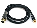 C&E Premier Series XLR Female to RCA Male 16AWG Cable 1.5 Feet