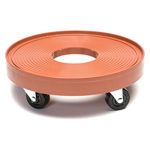 DeVault DEV3015TC 12 Inch Plant Dolly with Hole Terra Cotta