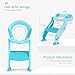 KIDPAR Potty Training Seat for Kids,Adjustable Toddler Toilet Potty Chair with Sturdy Non-Slip Step Stool Ladder, Comfortable Handles and Splash Guard, Easy to Assemble Toilet Seat for Boys and Girls