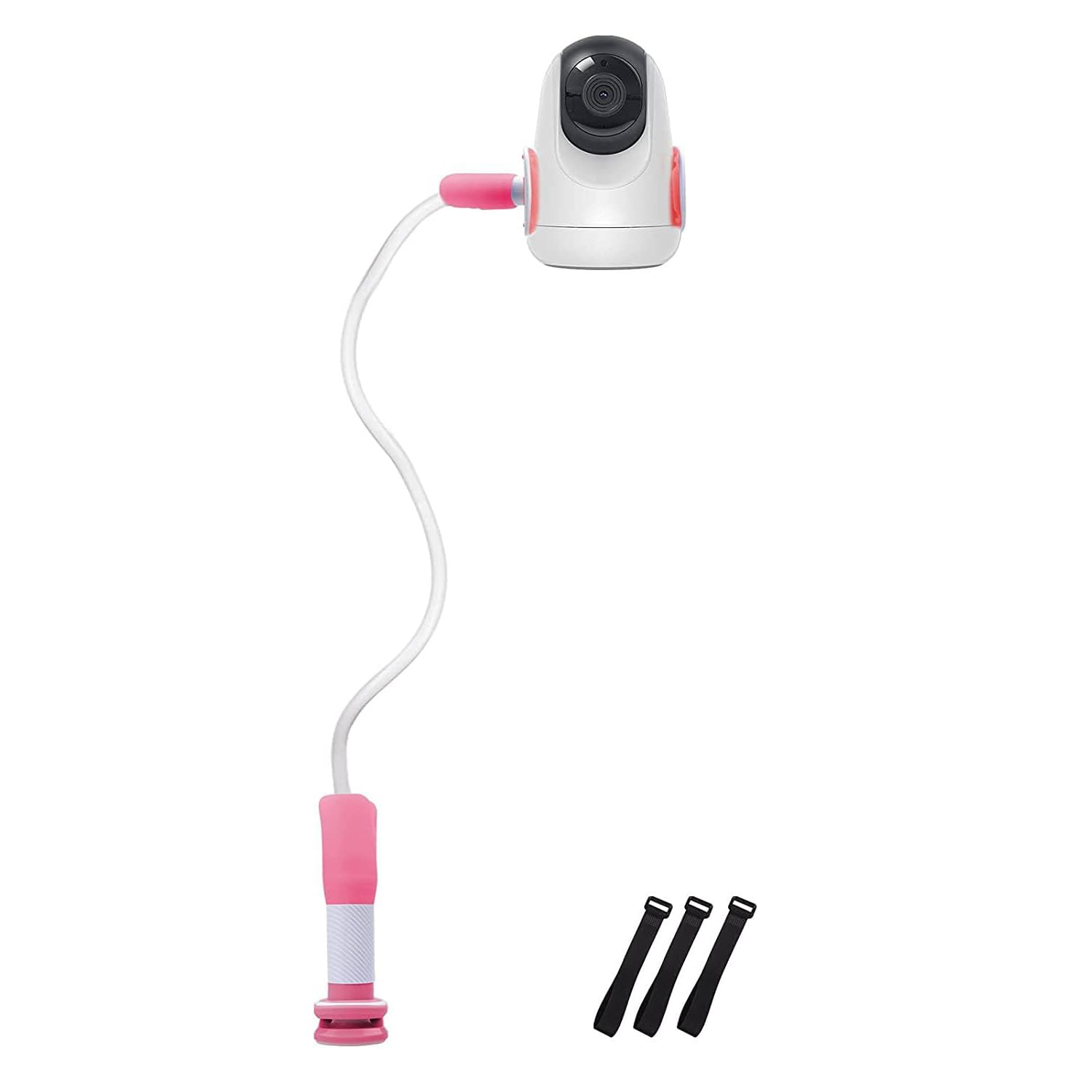 SHUNSRSW Baby Monitor Holder, Baby Camera Mount Compatible with Most Baby Monitor Cameras (Pink)