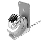 DYTesa Iphone/Iwatch Aluminum Alloy Charging Bracket Silver