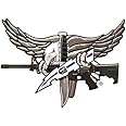 SWAT Operator Eagle Sticker Decal with Blue Bolt