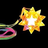 Toy LED Flashing Star Ball Bracelet Random Color - 3 Piece Book