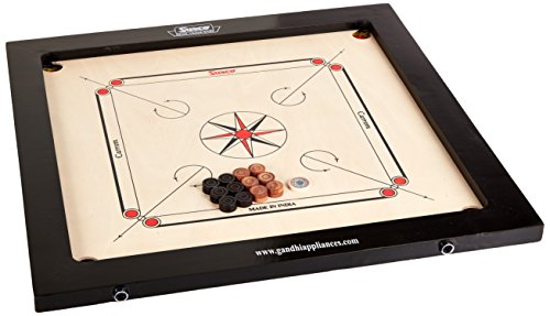 Surco Ellora Kids Size Carrom Board with Coins and Striker, 4mm