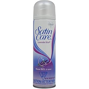 Image of Gillette Satin Care Shave Gel for Women, Lavender Kiss, 7 oz
