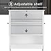 Giantex Bathroom Over-The-Toilet Space Saver Storage with Adjustable Shelf and 2-Door Storage Cabinets Toilet Organize Rack, White