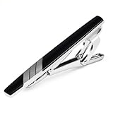Yaheetech New Men Formal Style Classy Silver Tone Necktie Tie Bar Clasp Clip Pin