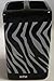 AHF/WPM 19 Piece Bath Accessory Set Black Zebra Animal Print Bath Rug Set + Black Zebra Shower Curtain & Accessories