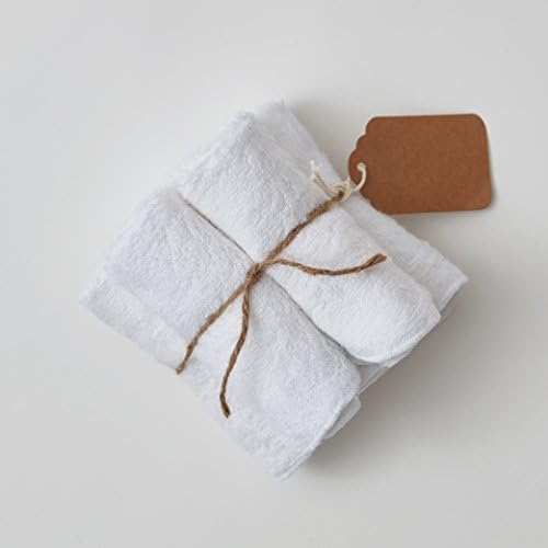 Willow Beans Bamboo Baby Washcloths Natural Color, 6 per Package 10 x 10