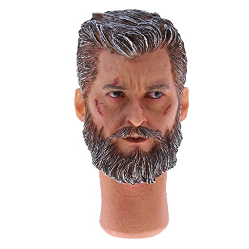 Jili Online 1/6 Wounded Face Male Head Sculpt Accessory for 12 inch Logan Action Figure The Wolverine