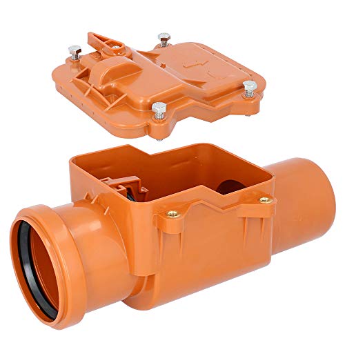 PEŠTAN Rückstauverschluss Ø DN 75 Orange | Rückschlagklappe Rückstauventil Rückstauklappe Rückstauverschluss… – Bild 8