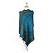 Paskmlna Border Pattern Double Layered Reversible Woven Pashmina Shawl Scarf Wrap Stole, 003#11turquoise, Large