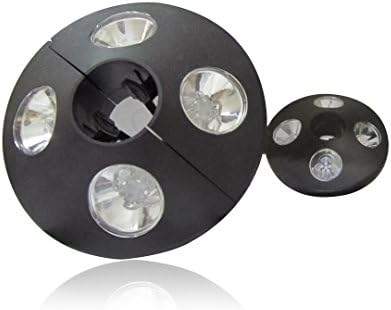 GEERTOP Patio LED Umbrella Light, 24 LED Lights At 72 Lumens, Self-adjusting Design, 3 X AA Battery Operated, ABS Material