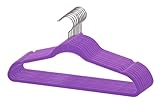10 Pack Velvet Hanger Purple