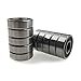 Sackorange 10 PCS R4-2RS(1/4 x 5/8 x 10/51 inch) C3 Premium Sealed Radial Ball Bearing - Deep Groove Bearing - High Speeds - Suitable for Electric Motor Applications