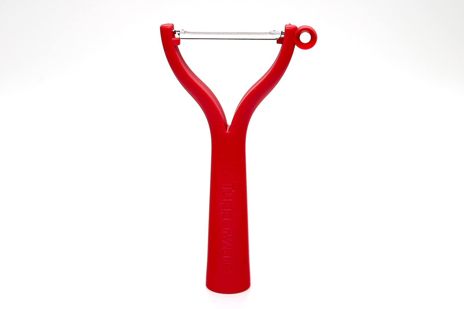 Tupperware Soysoyy 30930 Universal Peeler Red D119 Peeler Flat Grit Serrated Edge