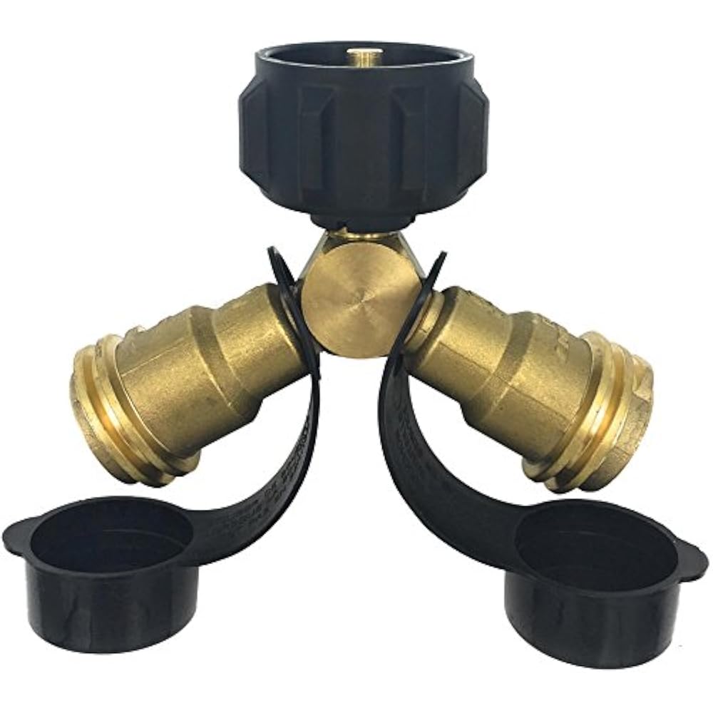Premium Grill Connectors & Hoses Propane Splitter 2 Way Tee Y Adapter 3 100 eBay