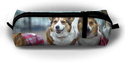 Corgi Full All Over Print Pencil Case Zippers On The Sealing Design Cosmetic Makeup Bag Case Pencils Holder Colored Roll Pouch Use In School Office Art Drawing