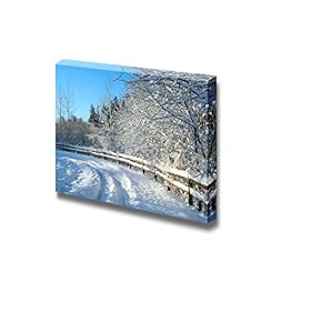 Beautiful Winter Snow Landscape with a Polarized Blue Sky