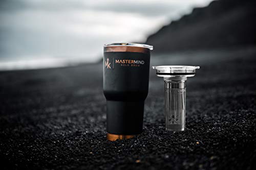 Mastermind Kold Brewer V1 Patented Cold Brew Coffee Maker and 30oz Vacuum Insulated Tumber (Onyx, V1 Mastermind Kold Brewer V1 Patented Cold Brew Coffee Maker and 30oz Vacuum Insulated Tumber (Onyx, V1