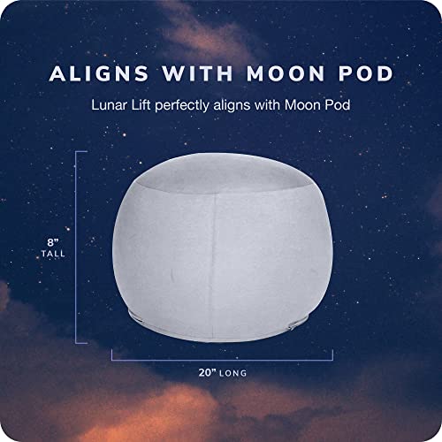 Moon Pod Lunar Lift Footrest for Bean Bag Chair, Gray The Zero