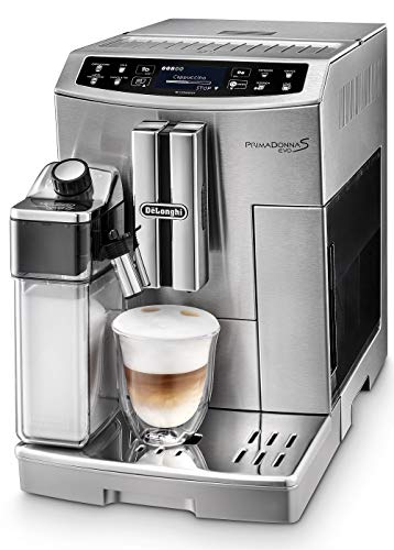 De'Longhi Primadonna S Evo ECAM 510.55.M Kaffeevollautomat mit LatteCrema Hot, Cappuccino und Espresso auf Knopfdruck, 2…