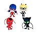 Miraculous Ladybug Plush Teddy, Soft toys,Original,4 Different Characters Available! (Pack of 4 Ladybug Characters)