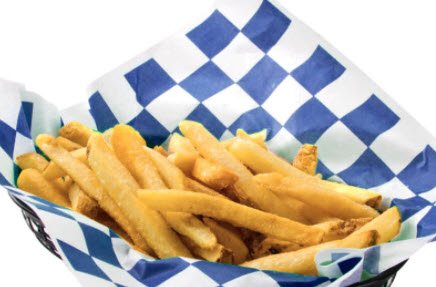 image for Desert Mercantile 12 Blue Plastic Oval Food/Burger Baskets plus 120 Ch
