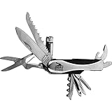 Journey's Edge Swiss Everything 13 Function Pocket Tool With Led Flashlight Multi Knife