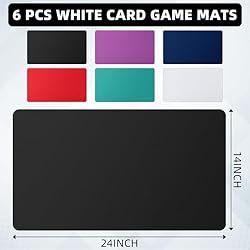 Yexiya 6 Pcs Playing Card Mat Sublimation Blanks