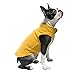 Gooby Fleece Vest Dog Sweater - Honey Mustard, Small - Warm Pullover Fleece Dog Jacket with O-Ring Leash for Small to Medium Dogs