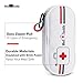 MedBuddy Portable Travel Case - Holds 2 EpiPens or Auvi-Q, Inhaler, Allergy/Asthma - Expandable and Compact for Emergency Access (White)