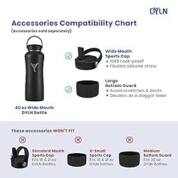DYLN 40 oz Alkaline Water Bottle | Creates Premium