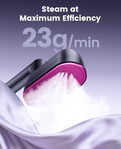 Jack＆Rose Steamer Clothes,8s Heat-up Travel Steam Iron,Portable Steamer | Portable,8s Fast Heat-up,150ml Large Tank,7.5‑ft Long Cord,Steam & Iron 2 in 1,for All Fabrics,6.5in Large Ceramic Panel