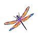 Beautiful Dragon Fly Pink and Purple Decal - Five Inch Wide Full Color Decal - for Indoor or Outdoor Use - Car, Truck, Laptop, MacBook