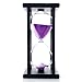 Bellaware 60 Minutes Hourglass, Wood Sand Timer,Purple