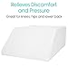Xtra-Comfort Leg Elevation Pillow for Sleeping, Swelling, Post Surgery - Memory Foam Bed Wedge Pillow- Support Cushion for Pregnancy, Leg, Foot Rest