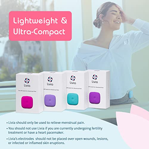Livia Menstrual Pain Relief Device, Purple The Off Switch For Period