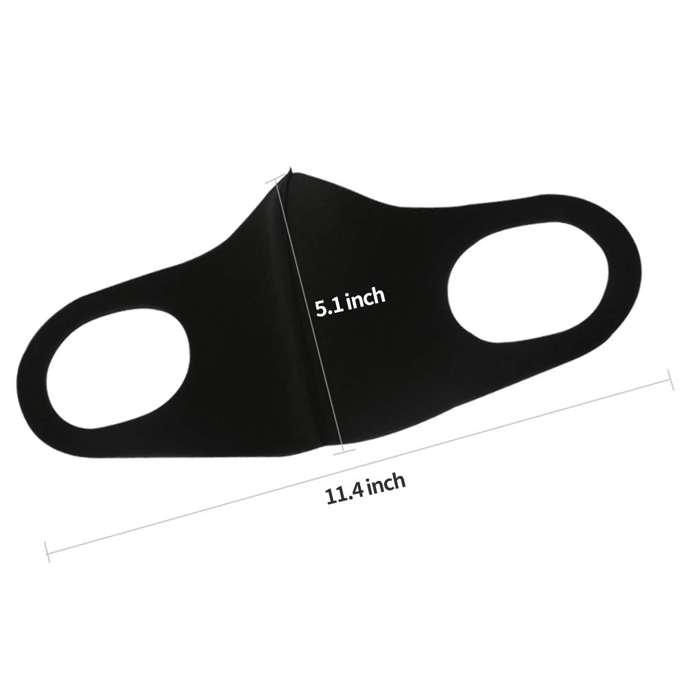 QUEES 3pcs Face Masks Motorcycle Unisex Reusable Anti Dust Mask For Cycling Camping Travel