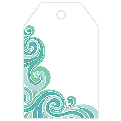 Waves Printed Gift Tags - 2 1/4 x 3 1/2in. (50)