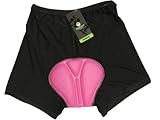 Andoer Women Cycling Underwear Gel 3D Padded Pants Bike Bicycle Rose