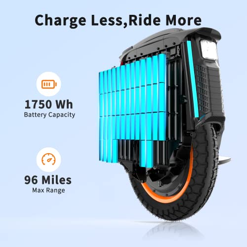 Inmotion V12HT Electric Unicycle, 16" All Terrain Wheel, 2800W Powerful