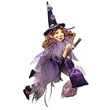 Witches of Pendle - Jazz Witch Flying (Purple) 32cm