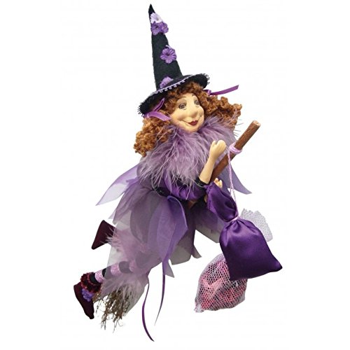 Witches of Pendle - Jazz Witch Flying (Purple) 32cm