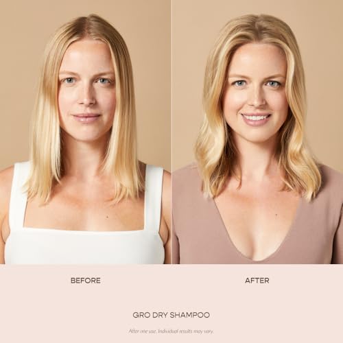 VEGAMOUR GRO Dry Shampoo, Volumizing Dry Shampoo Spray Formulated Without Benzene, Supports Thicker Fuller Looking Hair, Natural Citrus Scent