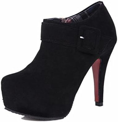 Short Boot Stiletto Heel Wild Black Matte Female Shoes Winter Boots