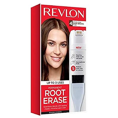 Root Erase Permanent Hair Color, Dark Brown (Pack of 2)