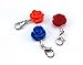 yueton 20pcs Assorted Color Rose Dangle Charms Pendant with Lobster Clasp Jewelry Making Accessory Fit Floating Locket Charms Necklaces